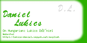 daniel lukics business card